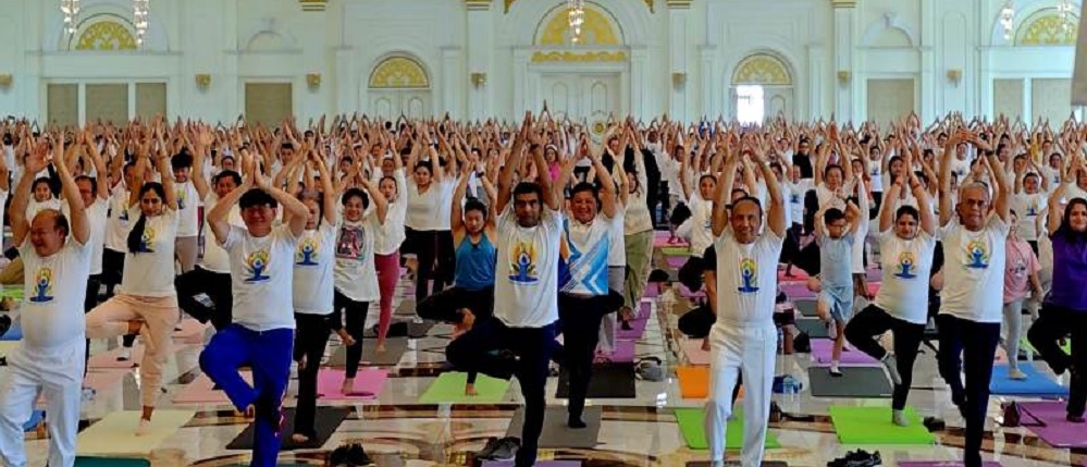 Celebration of 10th International Day of Yoga in Vientiane on Saturday, 22 June, 2024