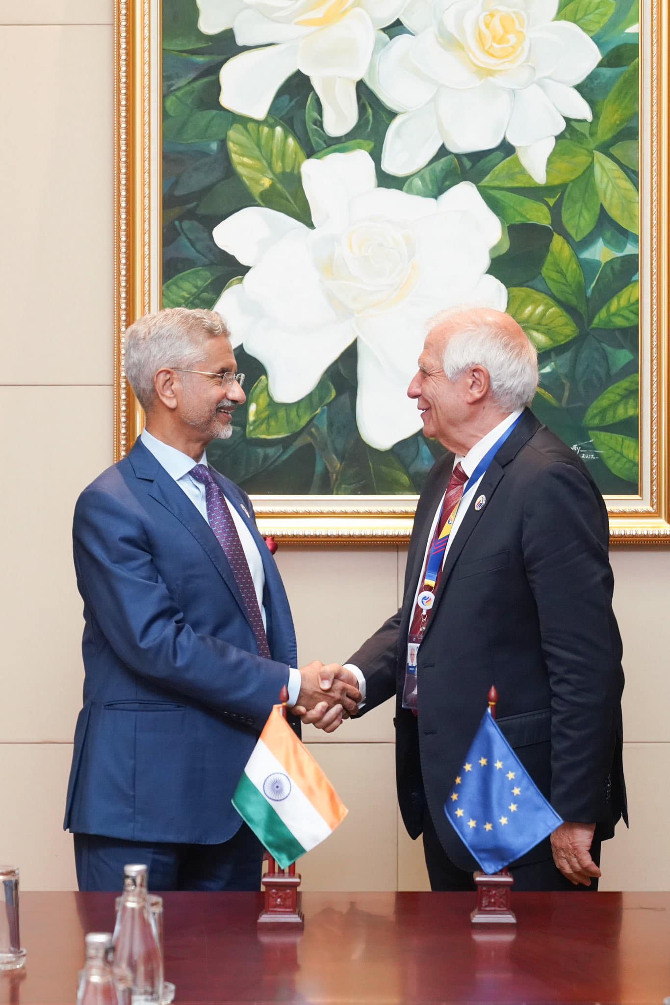 Honourable EAM Dr. S. Jaishankar met EU HRVP Josep Borrell Fontelles on the sidelines of ASEAN meetings in Vientiane