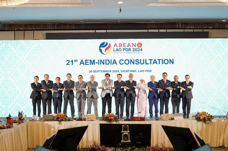 Hon'ble Shri Piyush Goyal participated in 21st AEM-India Consultations in Vientiane on 20 September 2024