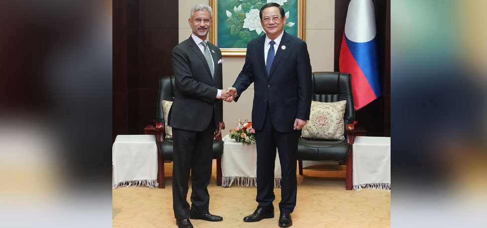 Honourable EAM Dr. S. Jaishankar called on Lao PDR Prime Minister H.E. Sonexay Siphandone